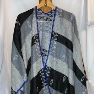 Vince Camuto Women's Blocked Stripe San Fran Ruana